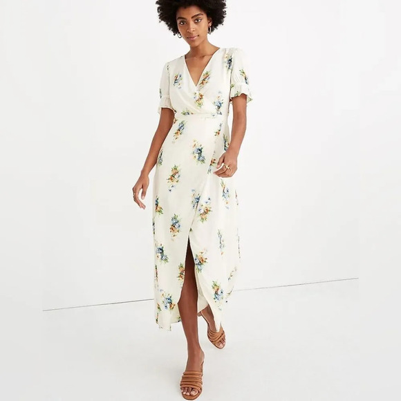 MADEWELL Ruffle Sleeve Maxi Dress in Classic Corsage - Picture 2 of 10